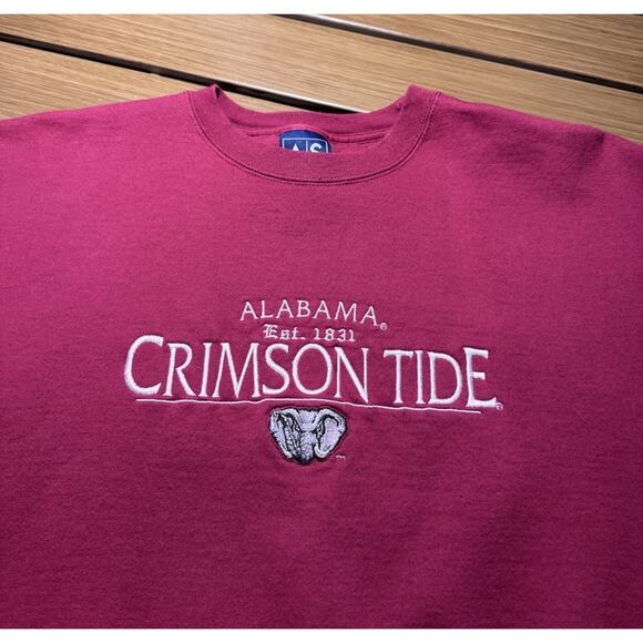 Vintage University of Alabama Sweatshirt Men's Medium 90's Embroidery - Picture 3 of 8